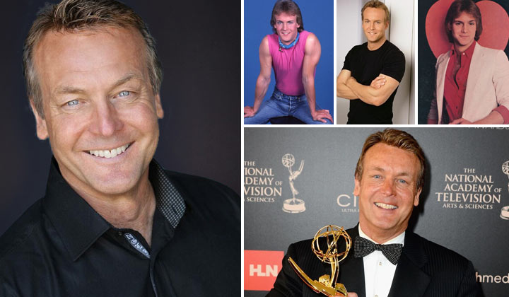 Photo collage of Doug Davidson and his 40 years as Paul Williams on The Young and the Restless